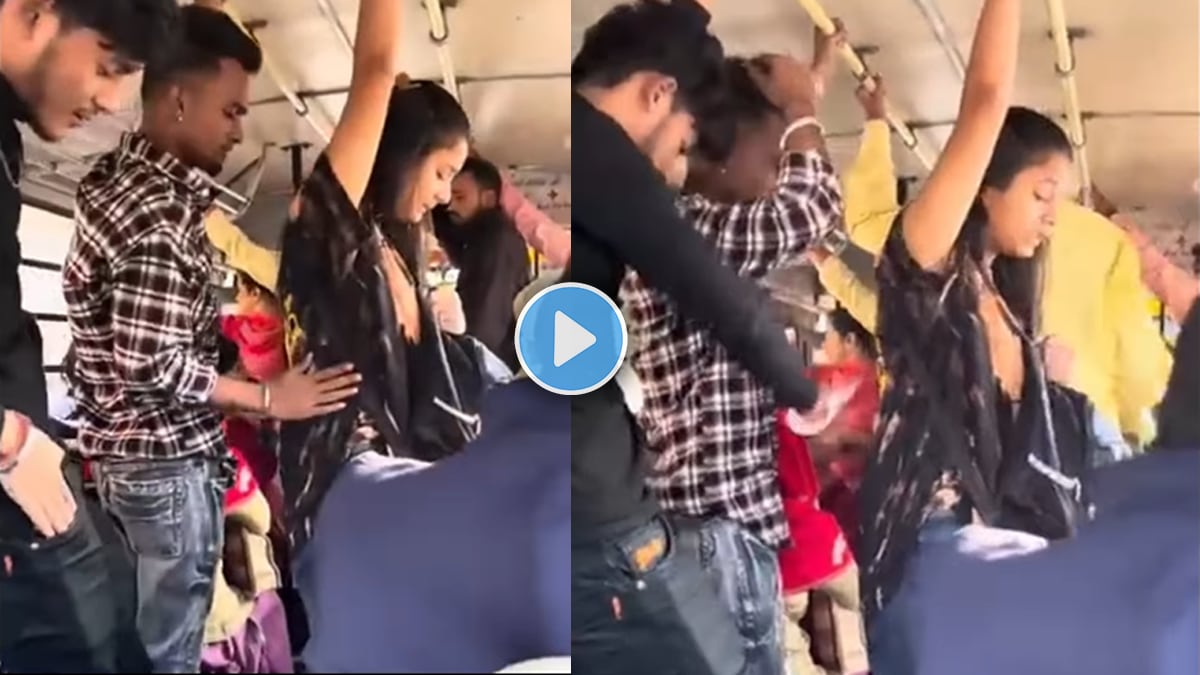 Two Young men harassed a girl in a bus girls abusing video viral on social media