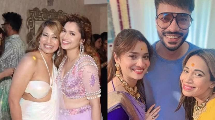 actress Ankita lokhande sister in law and Vicky jain sister varsha jain photos 