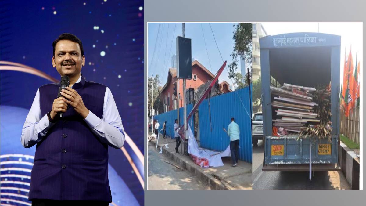 The ward staffers also extracted 443 religious and social banners. (Express photos)