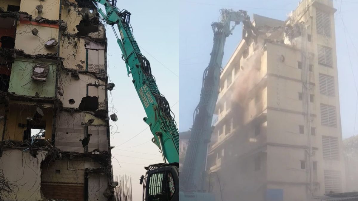 Illegal building on road in Nandivali Samarth Chowk demolished