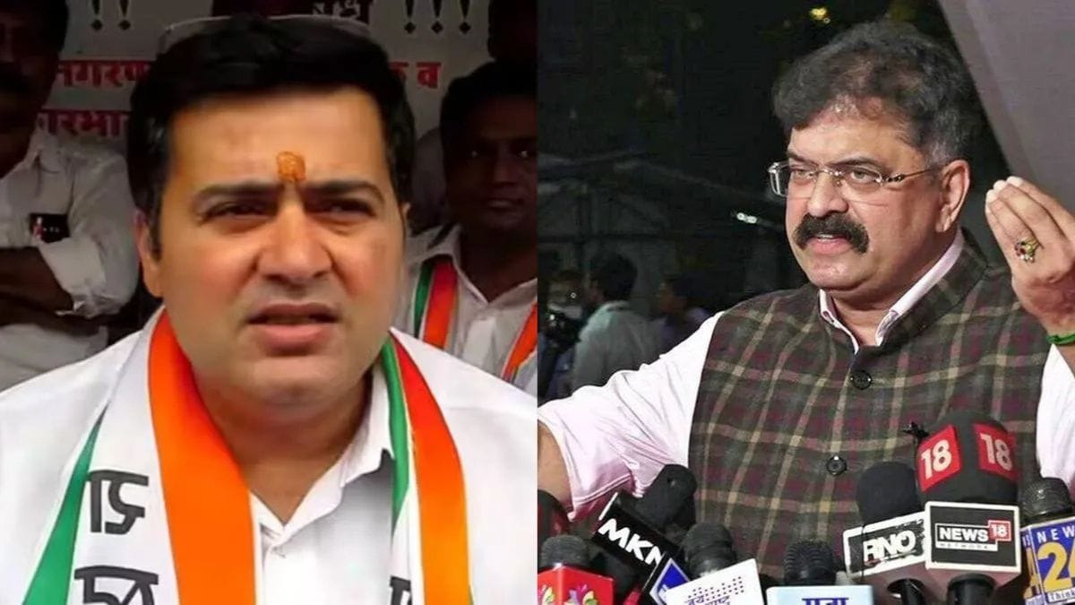 anand Paranjpe accused mla jitendra Awhad of illegally setting up an NCP office on government land in kalwa
