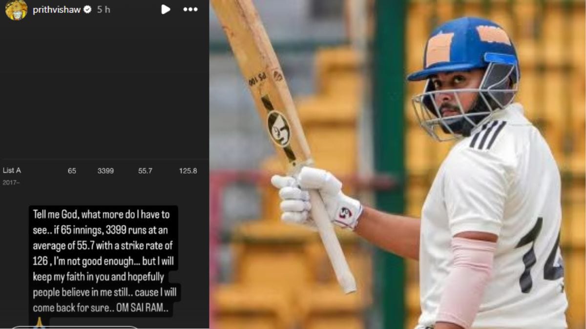Prithvi Shaw Post