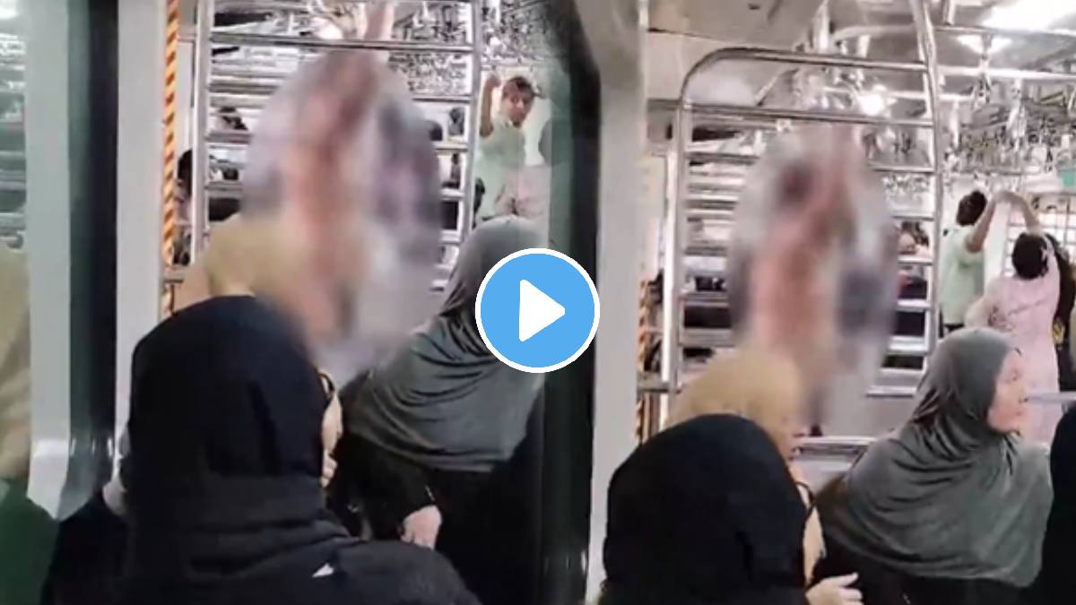 Mumbai local shocking incident central railway AC train one person boarded naked in women compartment shocking video goes viral