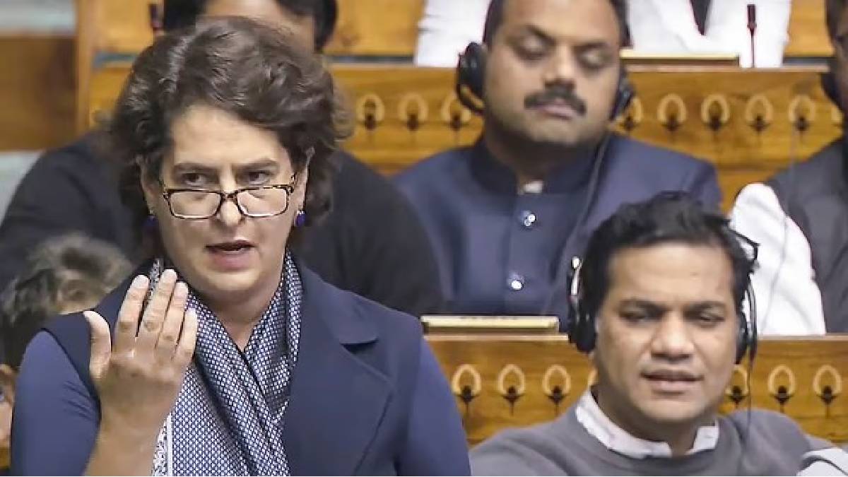 Priyanka Gandhi Vadra maiden speech in Lok Sabha