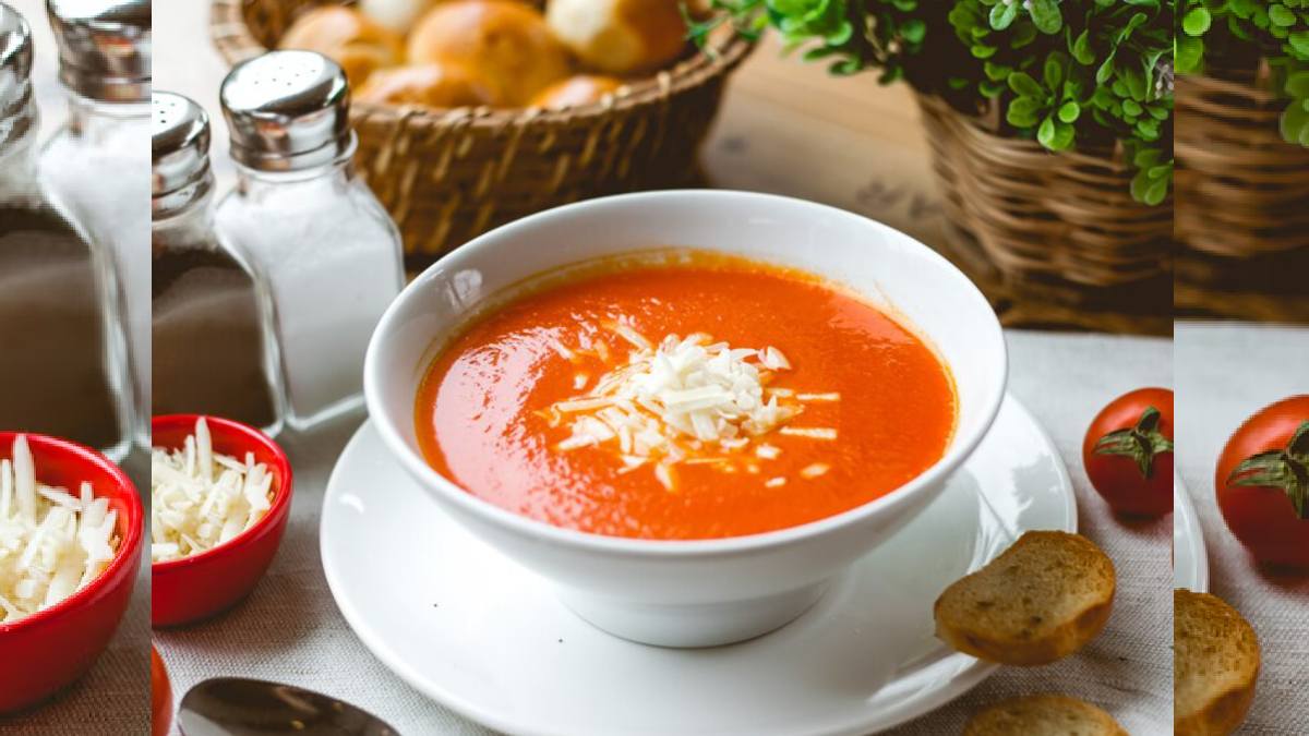Tomato soup in winter is good for health Tomato soup recipe in marathi