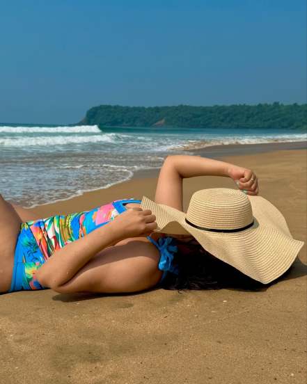 marathi Actress Goa Vacation bikini photos 