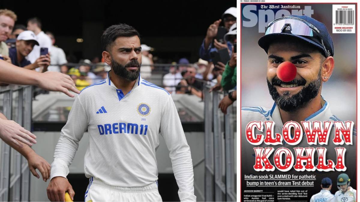 Virat Kohli Depicted as Clown in Australian Newspaper After on-field bust up with Sam Konstas in Melbourne IND vs AUS