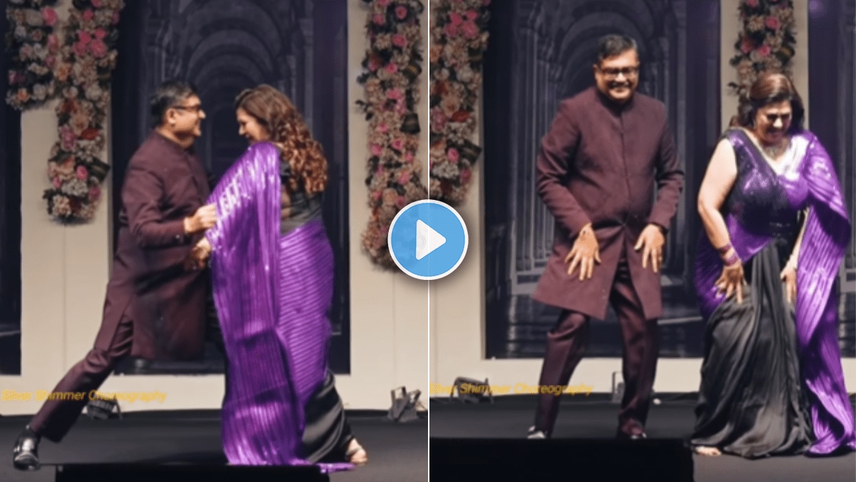 Brides parents dances on Oo Antava song from pushpa on daughter wedding video viral on social media