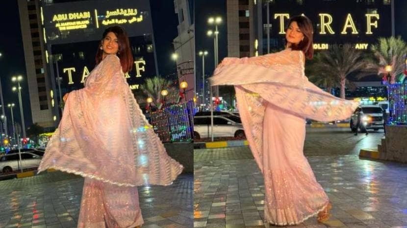dhanshri kadgaonkar saree photoshoot in dubai