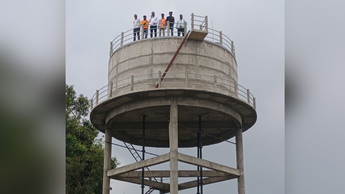 Devpur residents climb 55 feet high water tank for protest