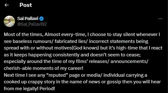 sai pallavi angry on turning vegeterian for ramayana