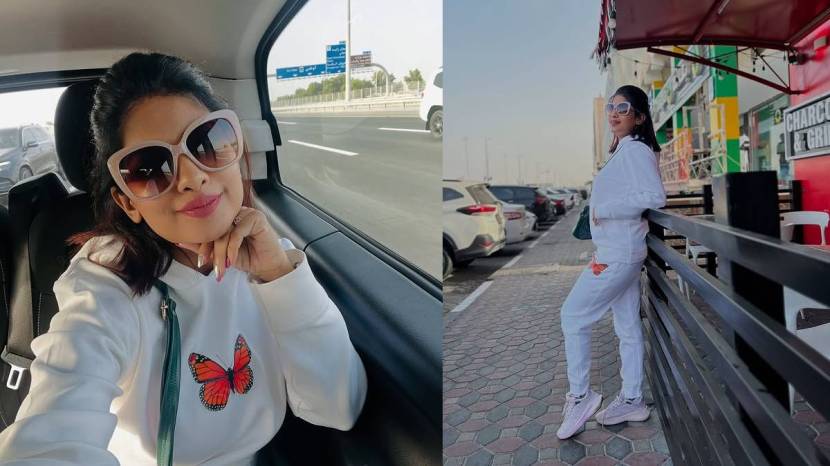 tuzyat jeev rangala actress dhanshri kadgaonkar dubai vacation pictures