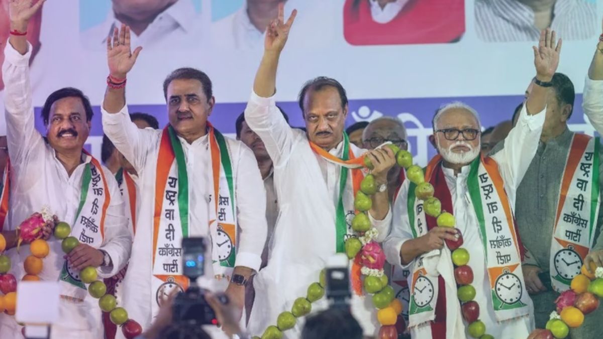 Image Of NCP Ajit Pawar Party.