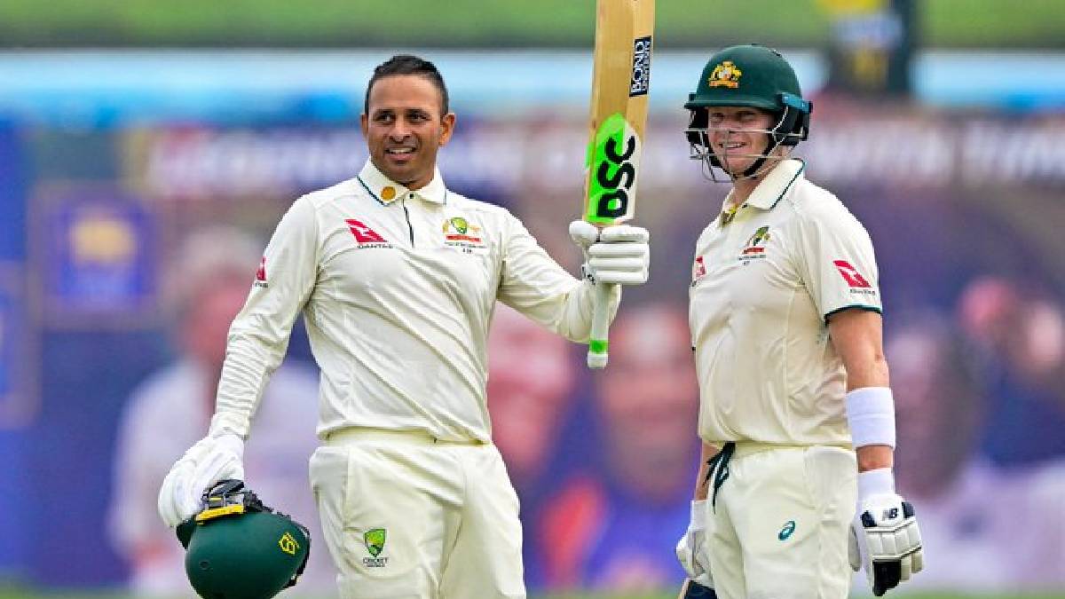 Usman Khawaja becomes first Australian to score a Test double century in Sri Lanka at Galle