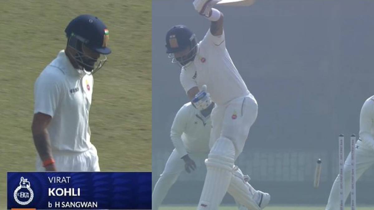Virat Kohli Clean Bowled on Ranji Trophy Return