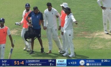 Venkatesh Iyer injured in Ranji Trophy