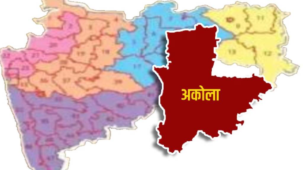 What are the reasons for the huge decline in per capita income of Akola district