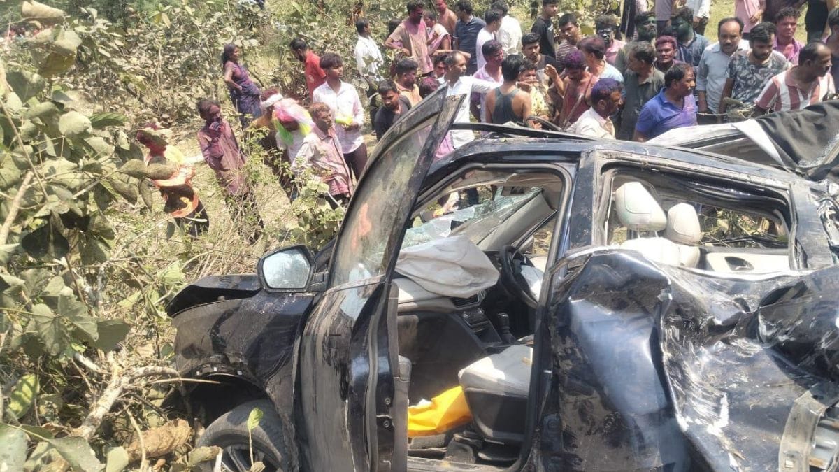 two died in terrible accident near Butibori car falls off bridge