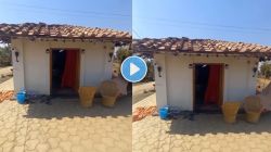 Video : ही झोपडी नव्हे…! एकदा गावातल्या या घराचा आतून व्ह्यू पाहाच