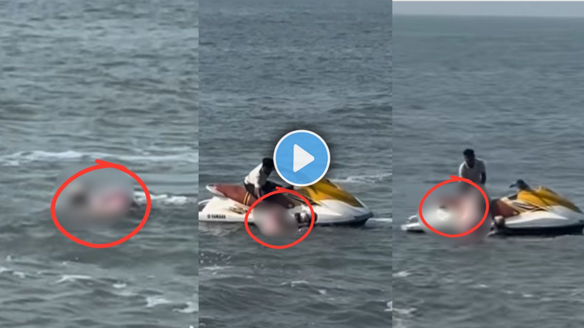 video of Woman dies after drowning in Harihareshwar sea