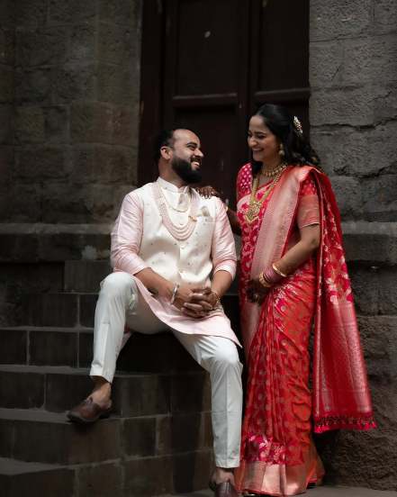 Aditi Dravid Mohit Limaye Engagement Photos