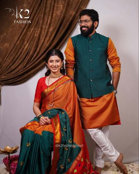 Ankita Walawalkar Kunal Bhagat Gudi Padwa 2025