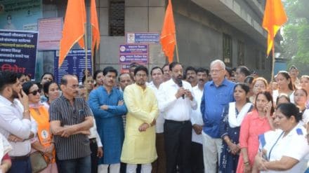 Shiv Sena Thackeray faction opposes privatization of Bhagwati Hospital in Borivali