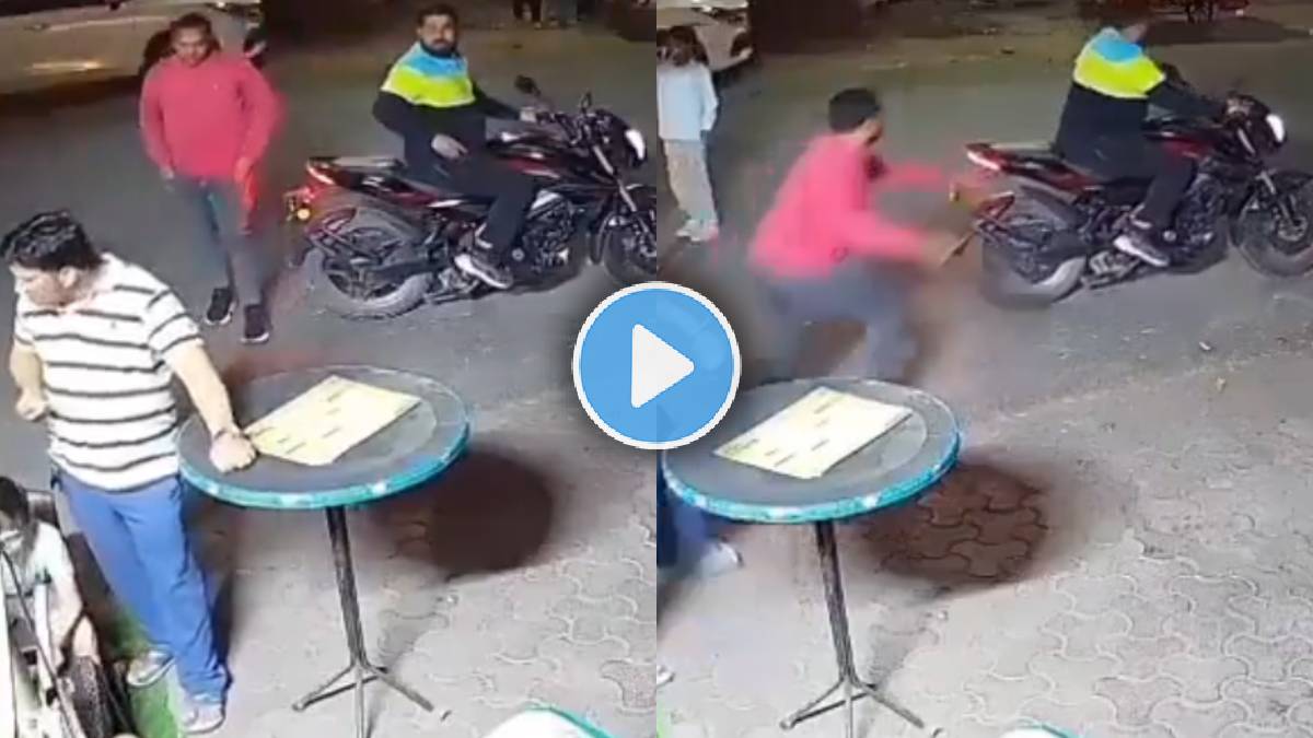 Chain snatching at momos corner video viral