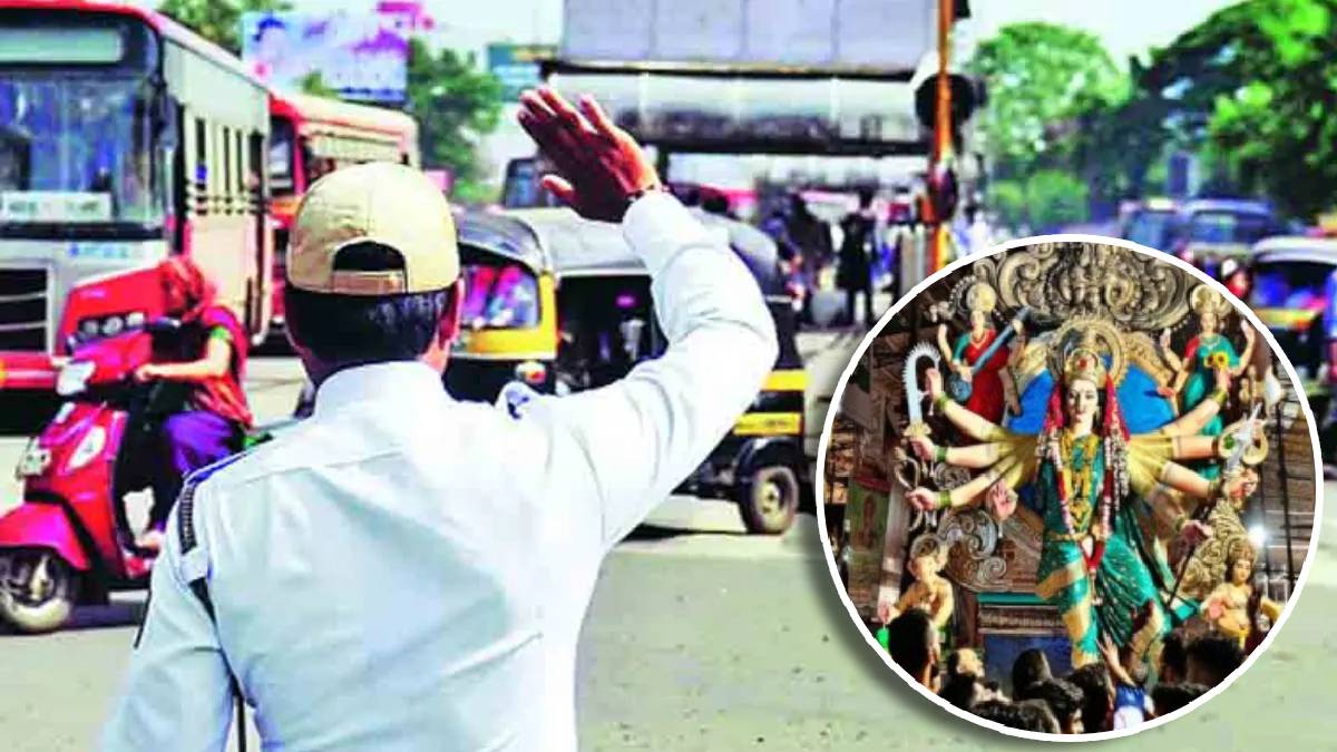 Traffic changes in Thane on the occasion of the arrival of the devi idol thane news
