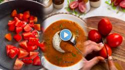 Tomato Saar Recipe : वरण-आमटी खाऊन कंटाळलात? मग टोमॅटोचा बनवा आंबट, गोड सार; व्हिडीओतून बघा सोपी रेसिपी