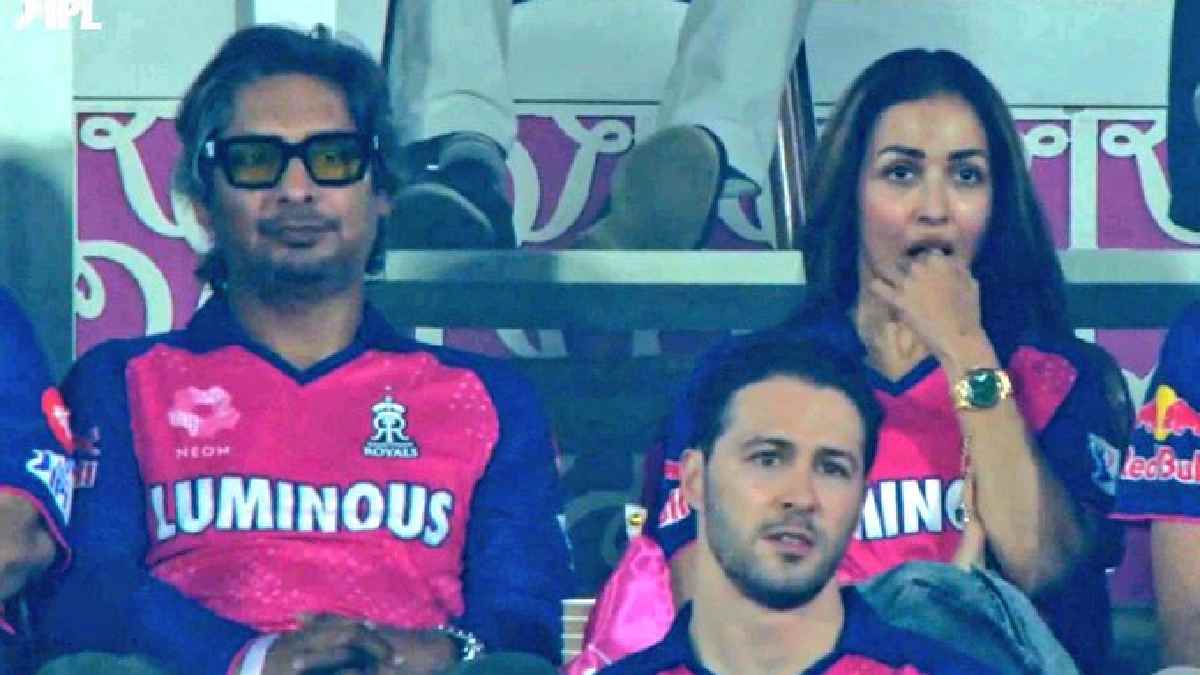 IPL 2025 Malaika Arora Spotted In RR Dugout With Kumar Sangakkara In RR vs CSK Match Netizens React