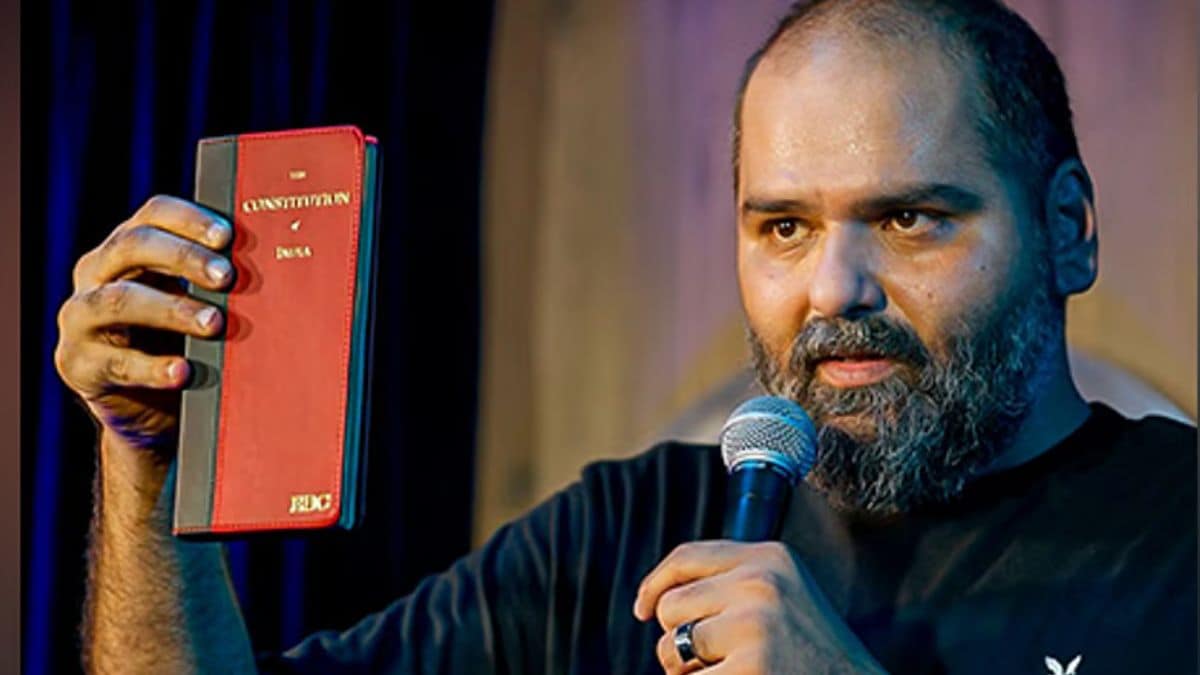 Maharashtra Minister Uday Samant addressing the media about Kunal Kamra's controversial remarks.