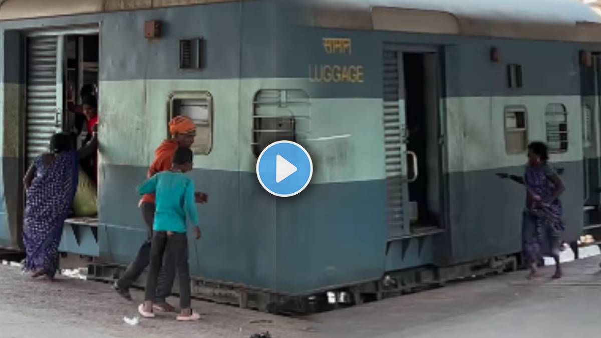 Video Shows Loco pilot stops train For passengers