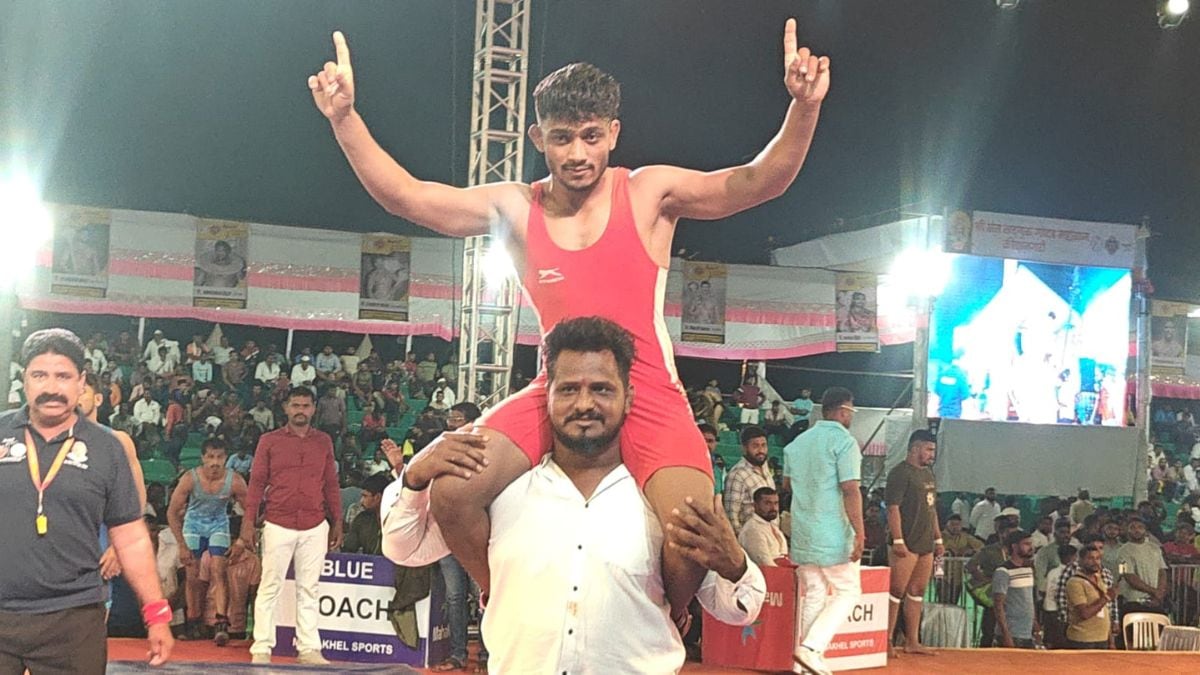 Ahilyanagar district wins first gold medal in Maharashtra Kesari Wrestling Championship