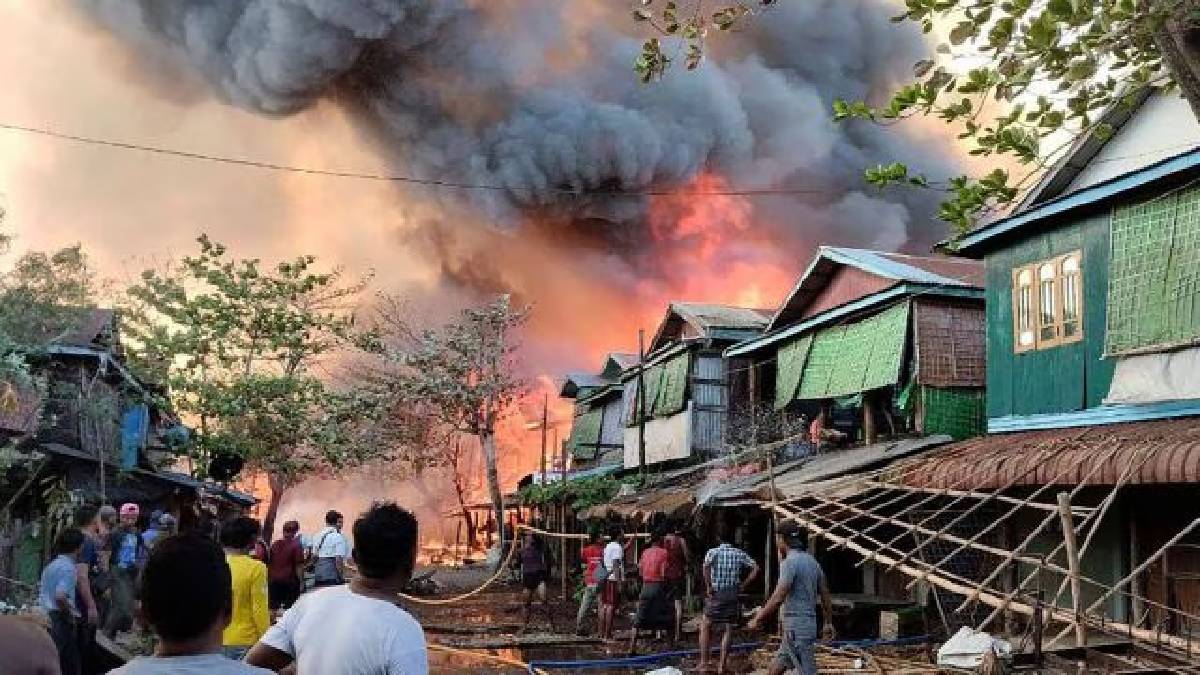 Myanmar Air strike