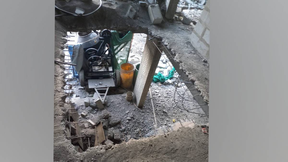 two storey illegal building in thakurwadi dombivli west demolished by authorities
