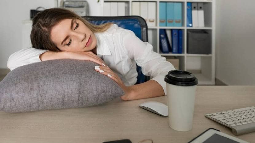 vconstant sleep while working in the office