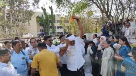 teacher , attempted self-immolation, Collector office,