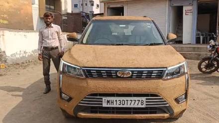 cow dung and urine coating on cars experiment in pandhari to reduce temperature