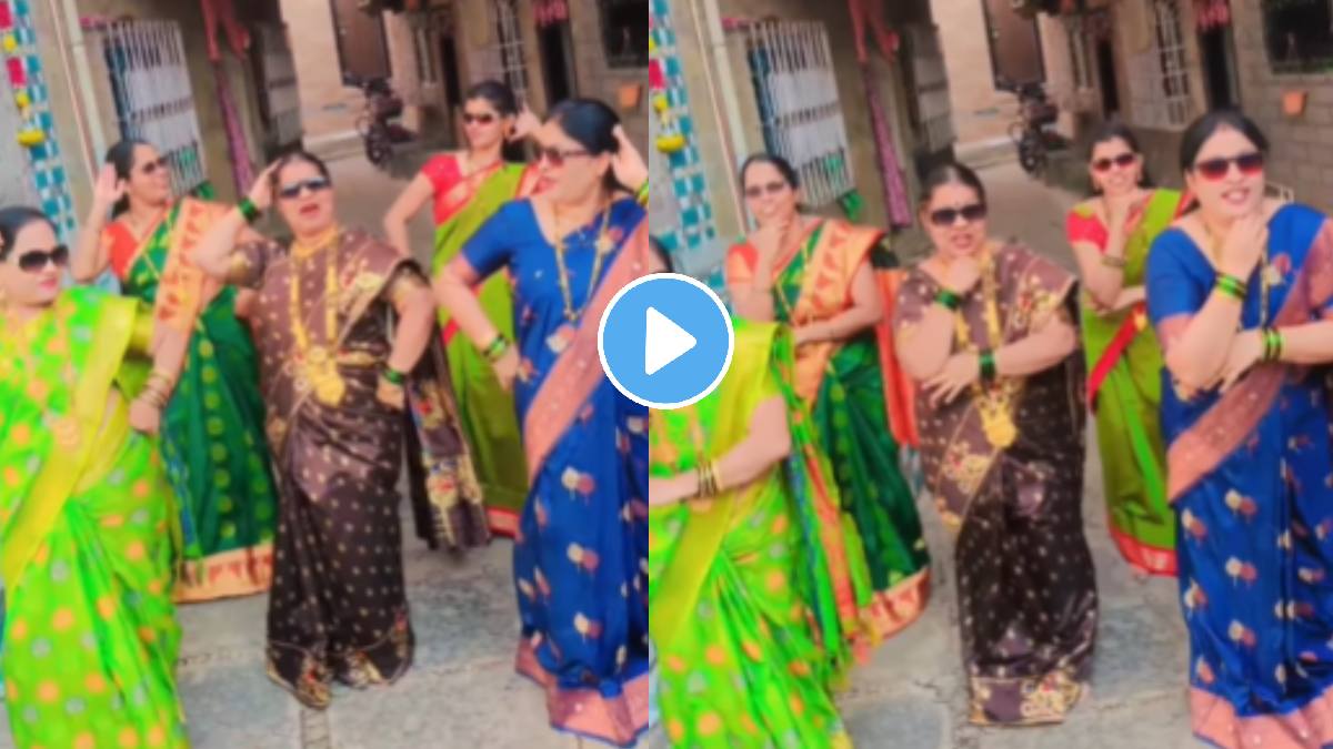 Super womens group dance on marathi song Tya Natin Marali Mithi video goes viral