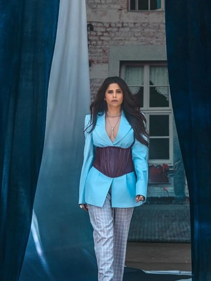 Sai Tamhankar Blazer Pant Suit Look