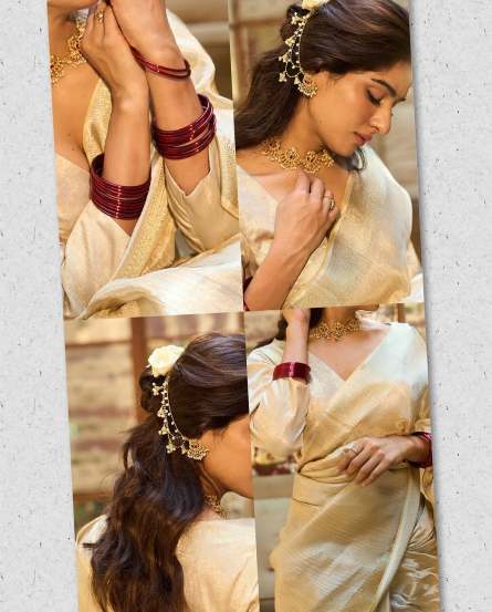 marathi actress neha khan saree look