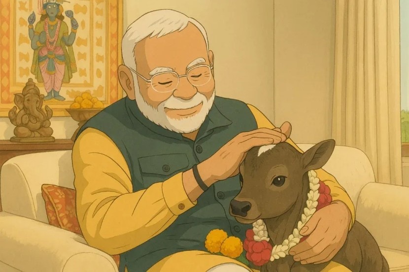 PM Modi Ghibli Pictures