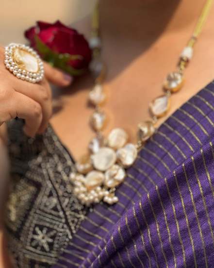 priyadarshini indalkar in purple saree