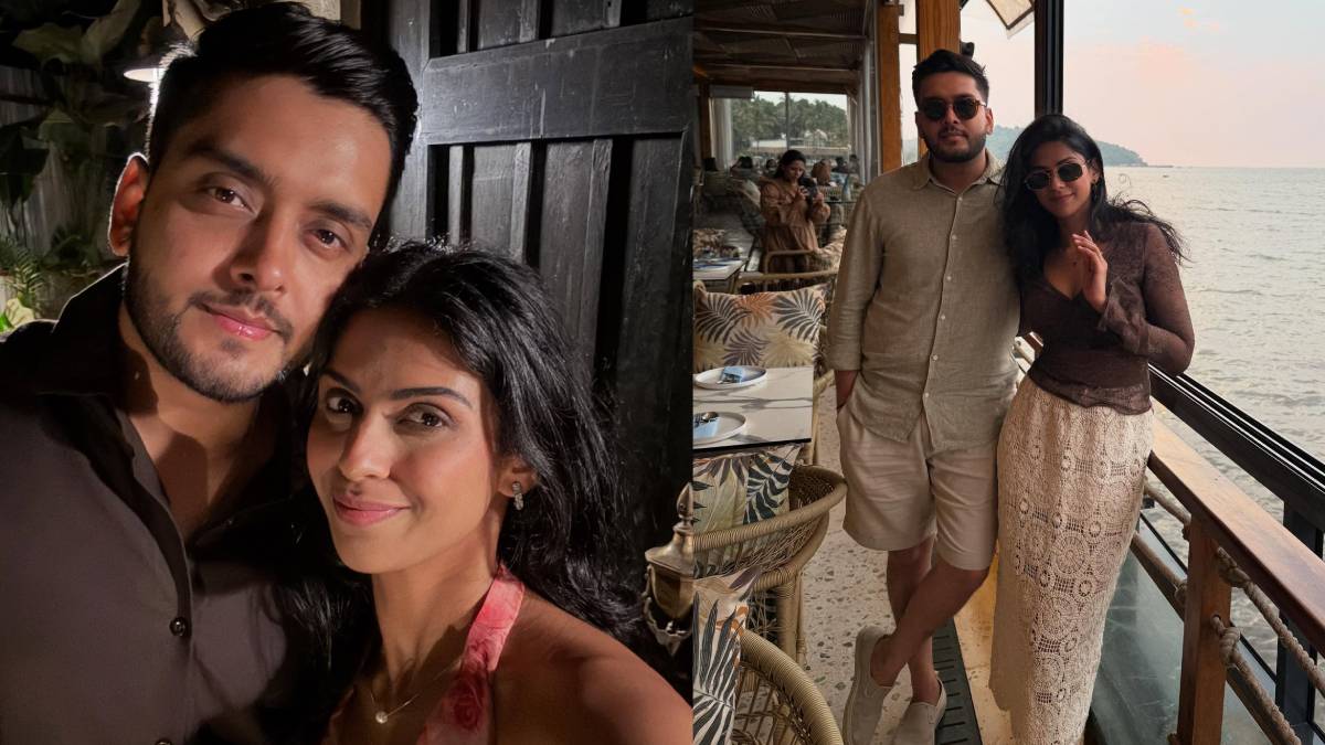 Premachi Goshta Fame swarda thigale celebrate first wedding anniversary with husband in goa