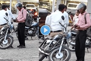 Traffic Police Caught On Camera Taking Bribe Near Phoenix Mall In Viman Nagar
