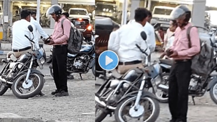 Traffic Police Caught On Camera Taking Bribe Near Phoenix Mall In Viman Nagar