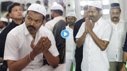 Tamil superstar Thalapathy Vijay hosts Iftar party in Chennai Video viral