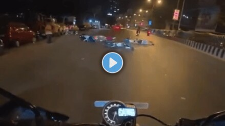 Viral Video Shows High-Speed Bike Crash At Traffic Signal Triggering Chain Collision And Injuring Six