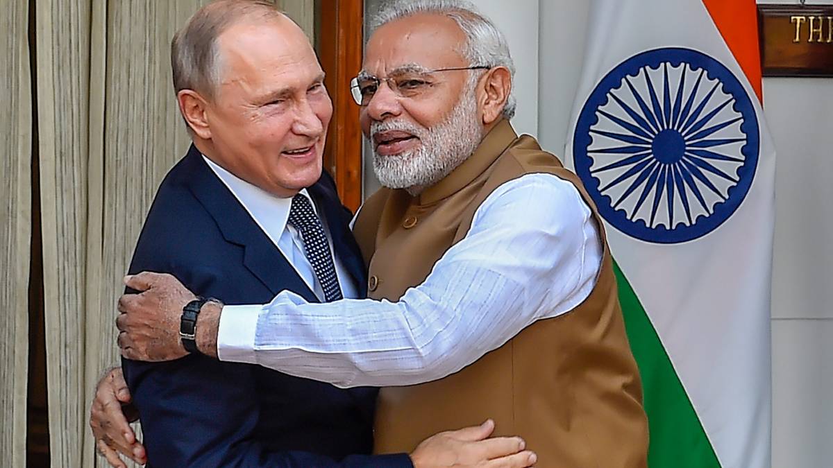 Vladimir Putin and narendra modi